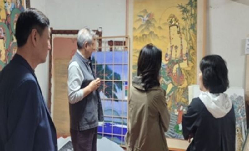 문경시 경상북도 무형유산 보유자 불화장(佛畵匠) 김종섭 공개행사 개최