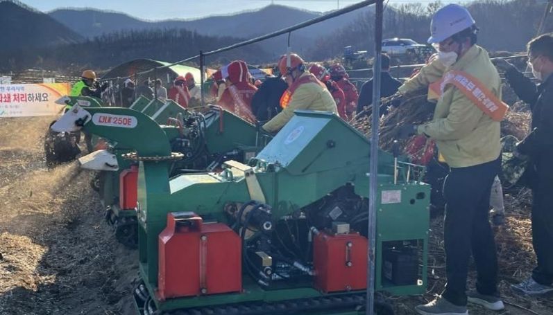안동시, '영농 부산물 일제 파쇄 주간' 운영