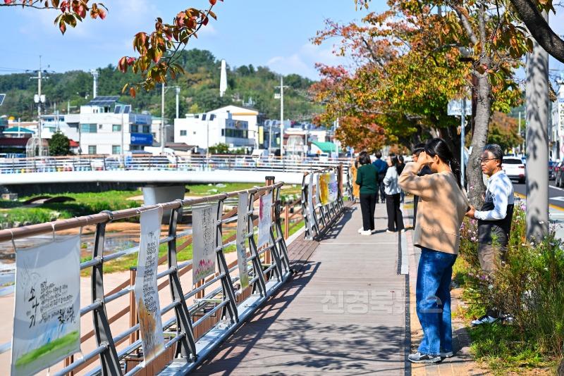 2-1_영덕 문인협회, 덕곡천서 가을 거리 시화전 개최.jpg