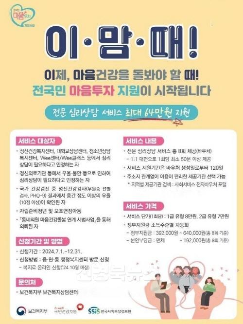 건강증진과)청도군, 전국민 마음투자 지원사업, 온라인 신청 지원(포스터).jpg