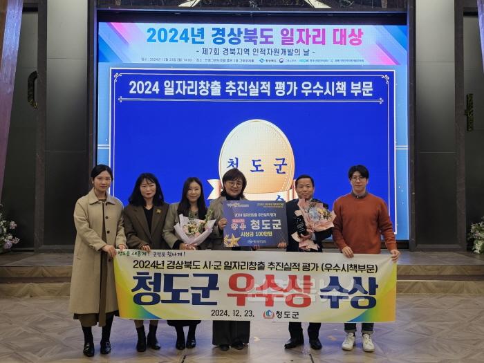 [크기변환]새마을경제과)청도군, 경상북도 일자리창출 시군 평가 우수시책 부문 우수상 수상.jpeg