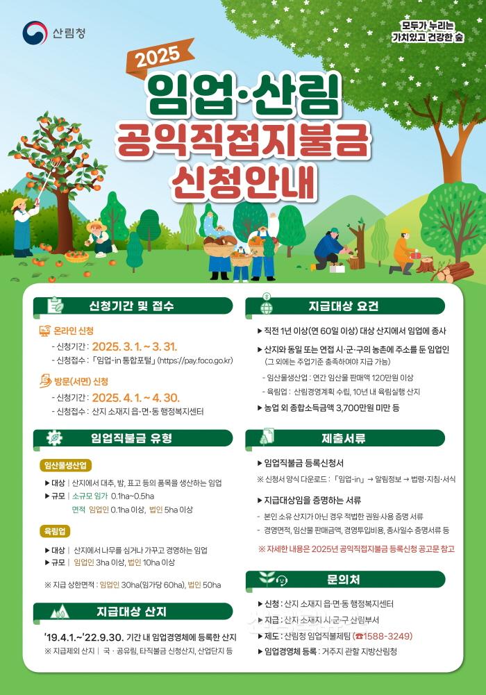 [크기변환]02의성군제공 임업산림공익직접지불금 신청안내 포스터(종형).jpg