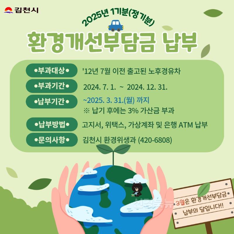 김천시, 상반기 경유차 환경개선부담금 부과-환경위생과(사진).jpg