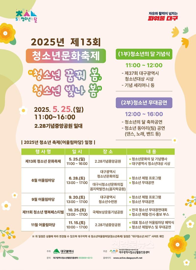 [붙임2] 2025년 제13회 청소년문화축제 포스터.jpg