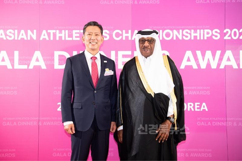 [2025 구미아시아육상경기선수권대회 조직위원회](갈라디너)김장호 구미시장  달란 아시아육상연맹회장.jpg