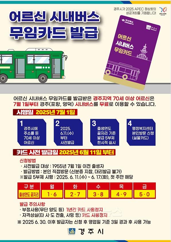 2-1. 경주시 11일부터 어르신 시내버스 무임카드 발급 시작_01.jpg
