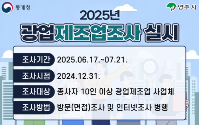 영주-4 영주시는 6월17일부터 7월21일까지 2024년 기준 광업·제조업조사 실시한다(홍보이미지).jpg