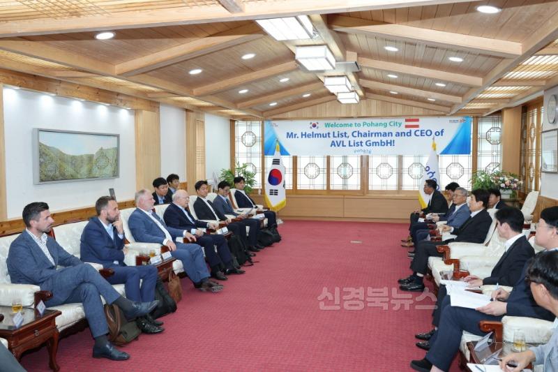250709 포항시, 세계 최대 파워트레인 기업 AVL과 수소 산업 협력 논의3.jpg