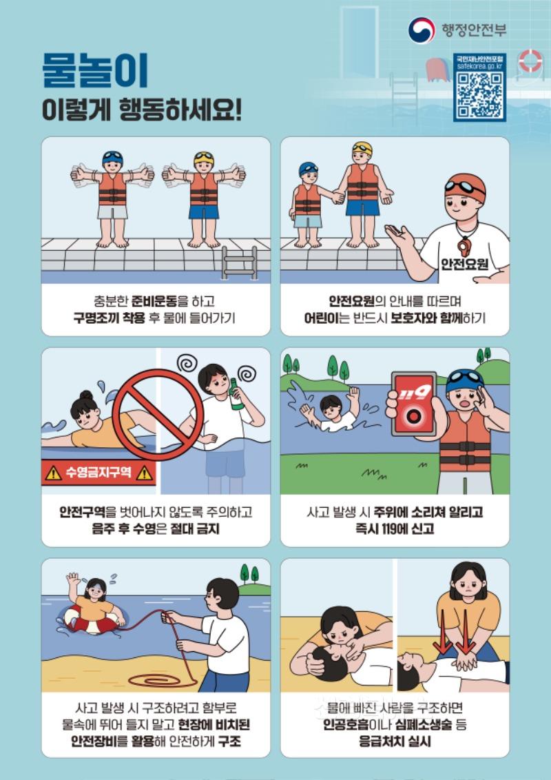 김천시, 해병대 전우회와 함께 수상안전 합동점검 실시-안전재난과(사진2_물놀이 안전수칙).jpg