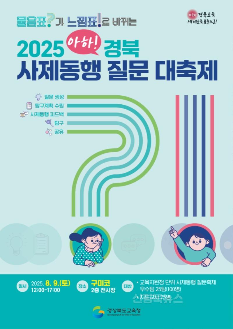 3.경북교육청, ‘2025 아하! 경북 사제동행 질문 대축제’ 개최(사제동행 질문 대축제로 질문에 깊이를 더하다)(2025 아하! 경북 사제동행 질문 대축제 포스터)_01.jpg