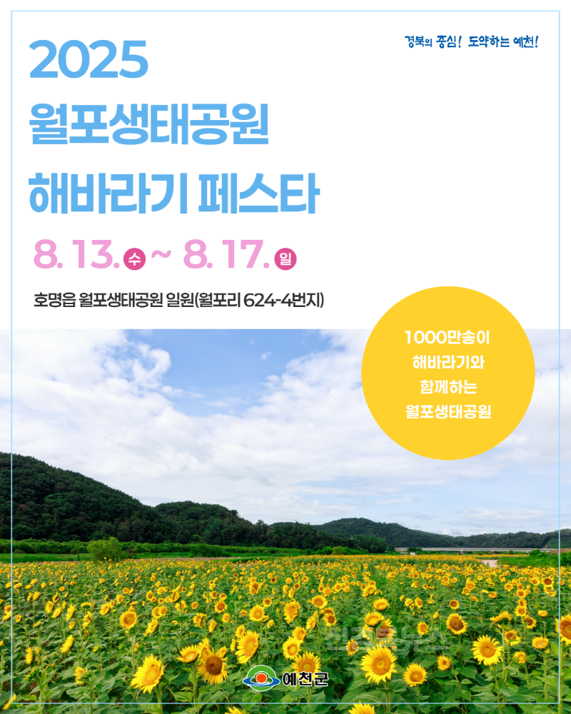 (예천군)놀면 뭐하니껴~ 월포 가보자GO 해바라기 페스타 13일 개막.png