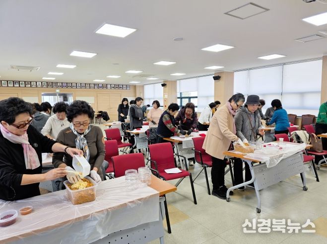 우리 쌀 활용 생활과학기술교육 사진(18일 가창면 행정복지센터에서 진행된 첫 교육 모습)