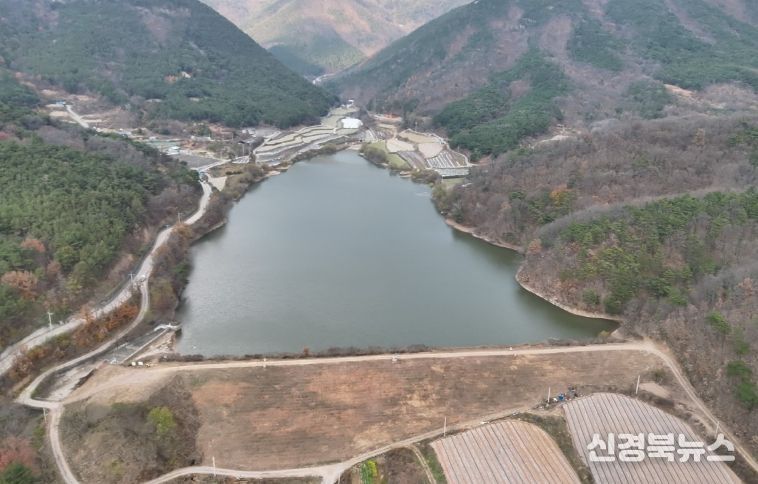영화지구(신녕 가천지) 전경, 위치도