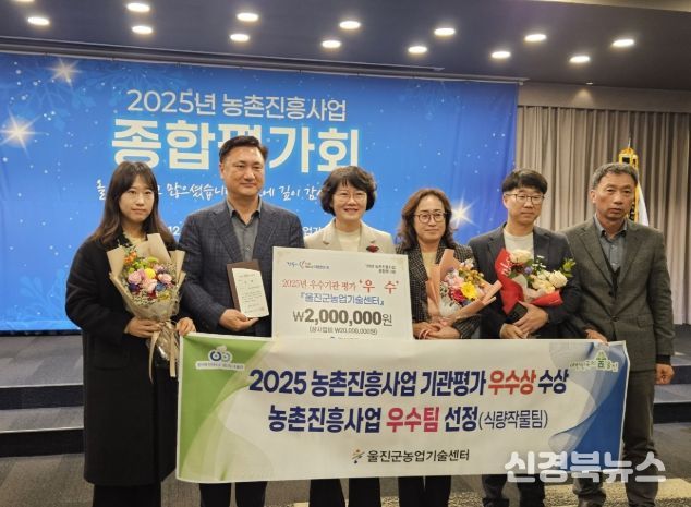 울진군농업기술센터, 농촌진흥사업 종합평가 우수기관·최우수팀 선정