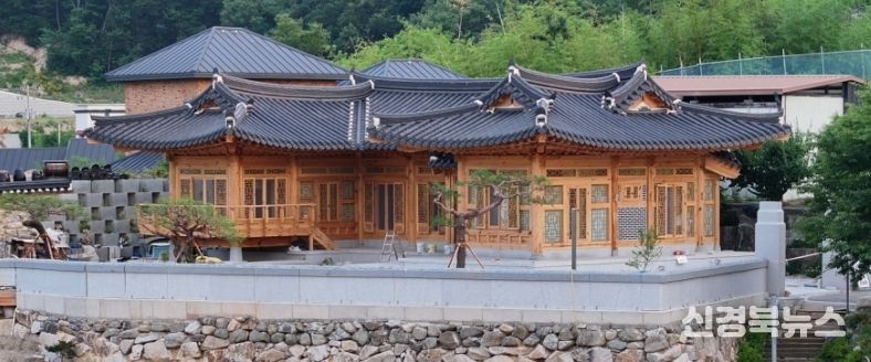 지난 2022년 당시 한옥건축지원사업으로 준공된 한옥 전경(포항시 남구 대이동 소재).
