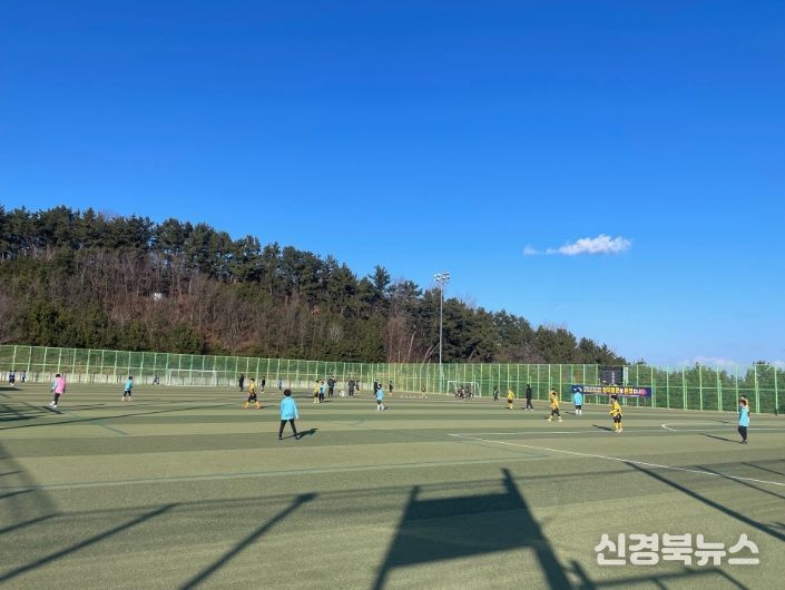 2026 STAY 영덕 축구 동계 전지훈련 초등부 전지훈련의 모습.