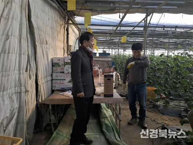 상주시 동성동 겨울철 재해 피해 최소화 위한 농가 격려 방문