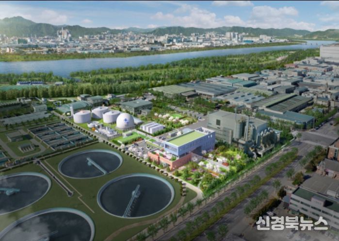 구미시 광역 통합바이오가스화시설 조감도