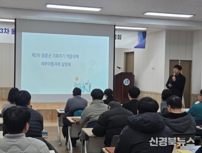 울릉군, 제3차 기후위기 적응대책 세부이행과제 설명회 개최