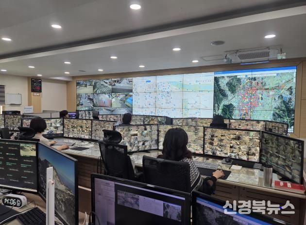 상주시 CCTV통합관제센터 관제요원 상주경찰서장 감사장 수여