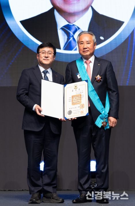 장현우 제2대 압량명예면장,‘전기의 날’금탑산업훈장 수훈