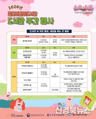 야외도서관「봄바람 책소풍」운영(포스터)